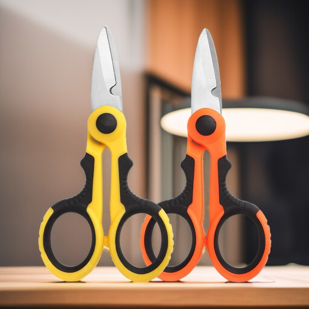 多機能電工用絶縁溝カットハサミ