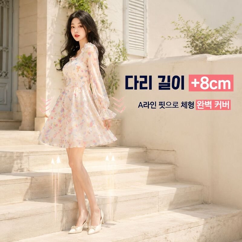 신상 프렌치 하이웨이스트 요정 퍼프 스커트