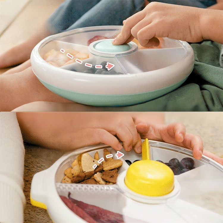 Rotating Snack Container with Lid