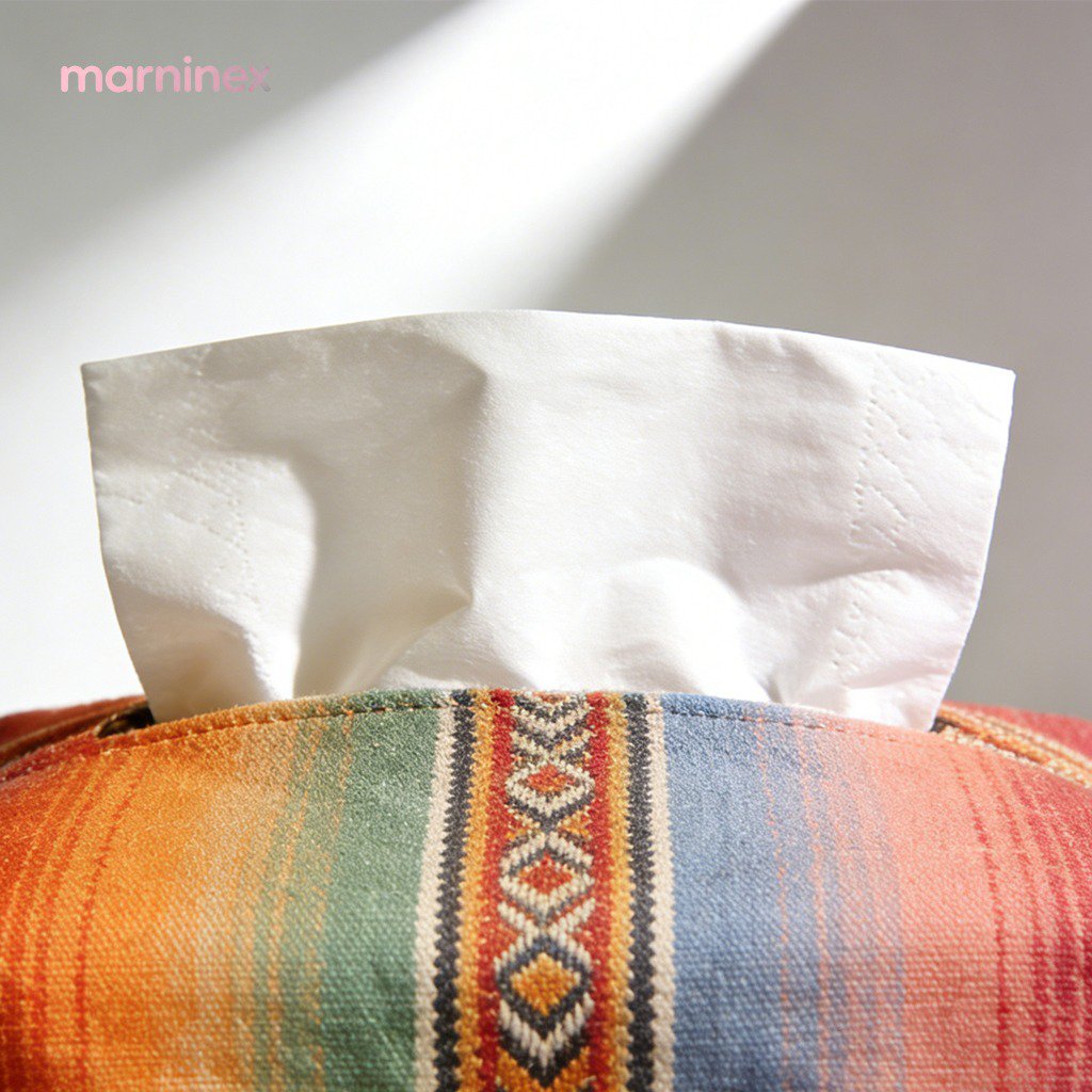 Bolsas de pañuelos de tela minimalistas de estilo japonés (2 piezas)