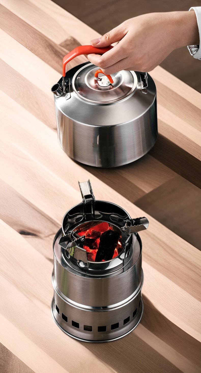 튼튼한 내구성의 나무 난로 구조