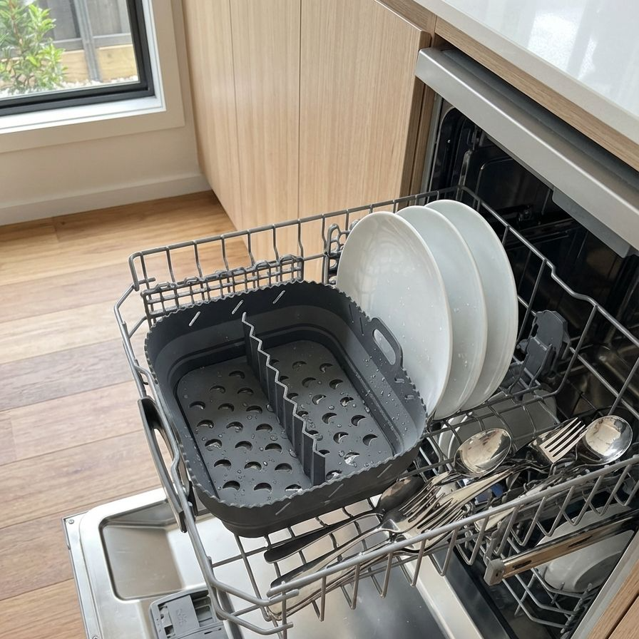 Faltbare Frischhaltematte aus Silikon für gesundes Kochen