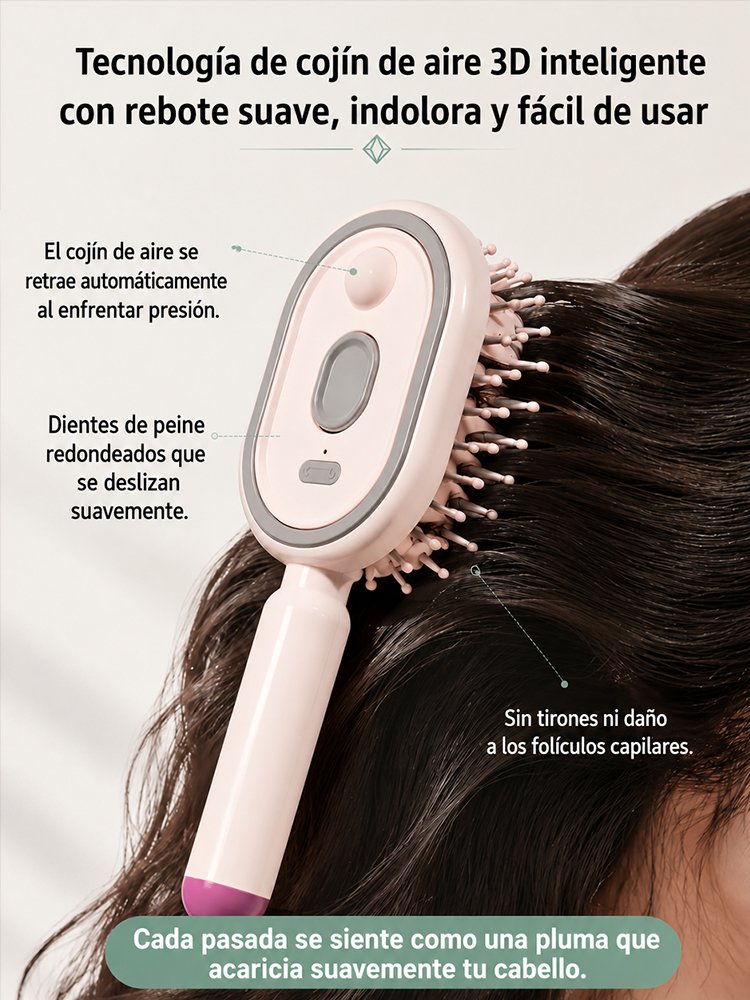 ¡Peine multifuncional con aceite esencial de luz roja!