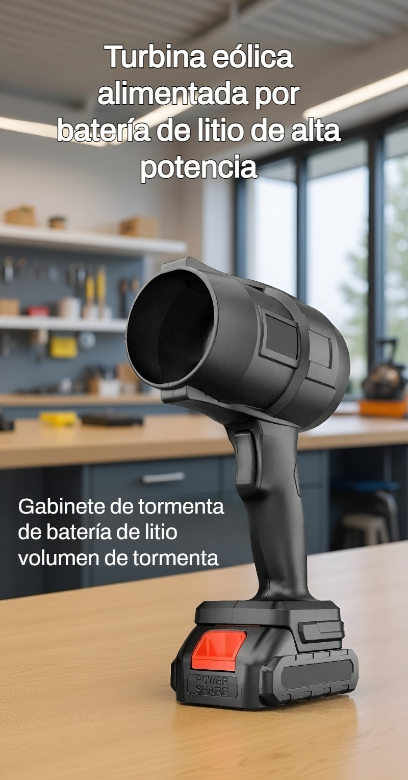 Detalle del diseño ergonómico de la Súper Turbina de Mano