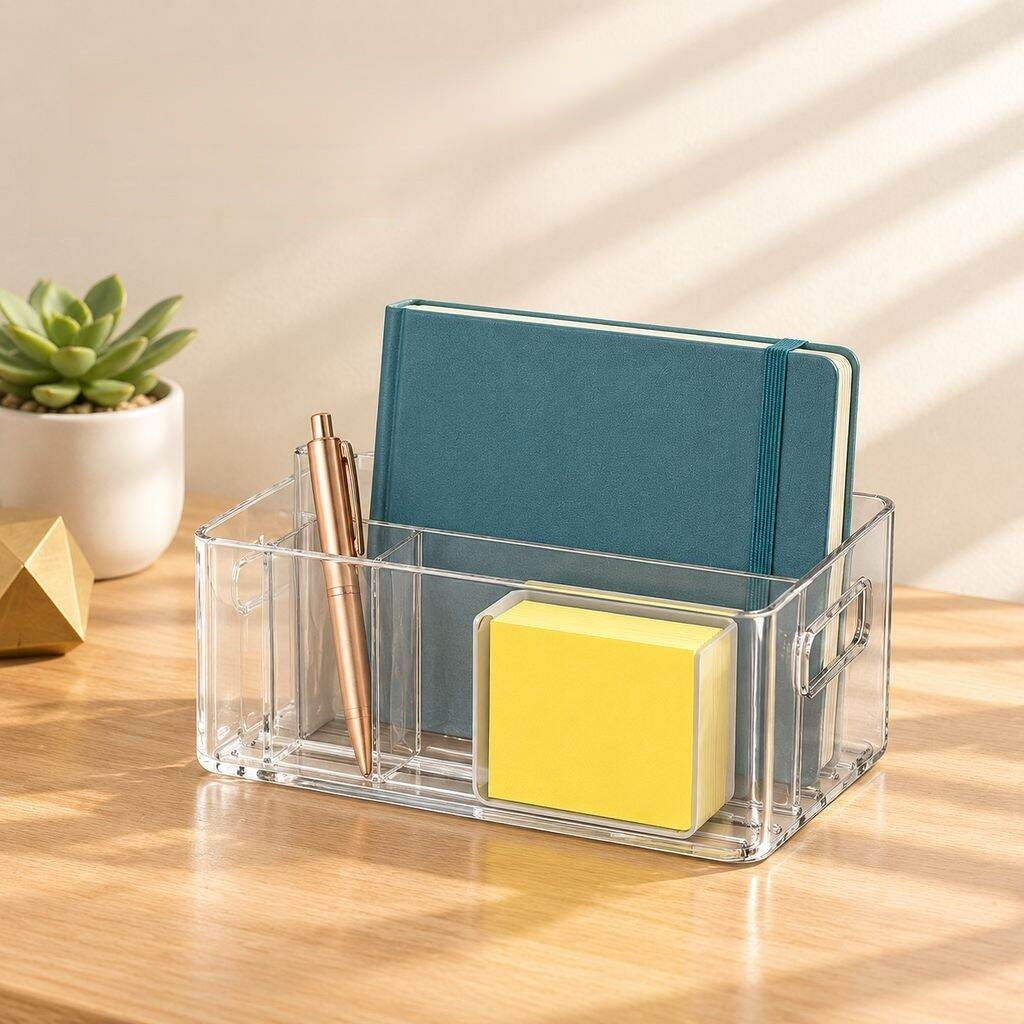 Organizador acrílico para libros y documentos