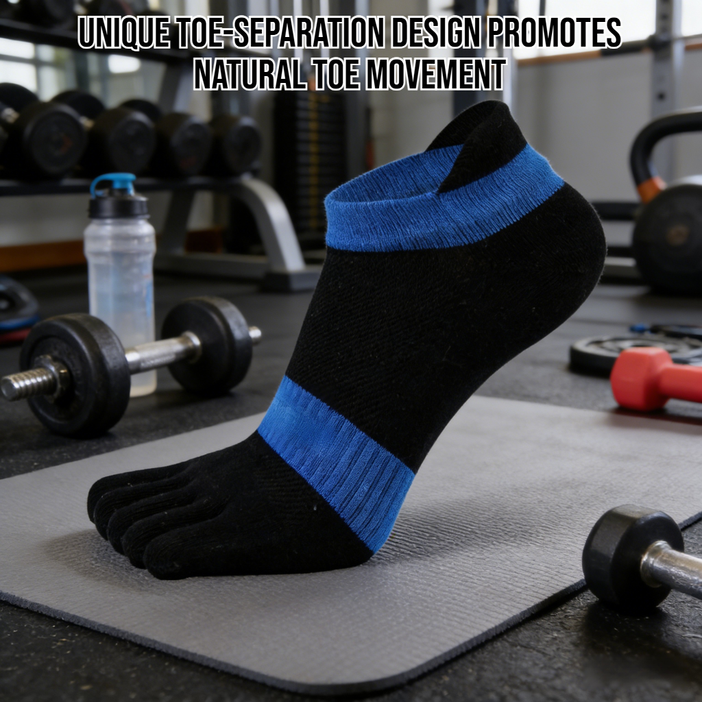 Men's summer thin five-finger socks