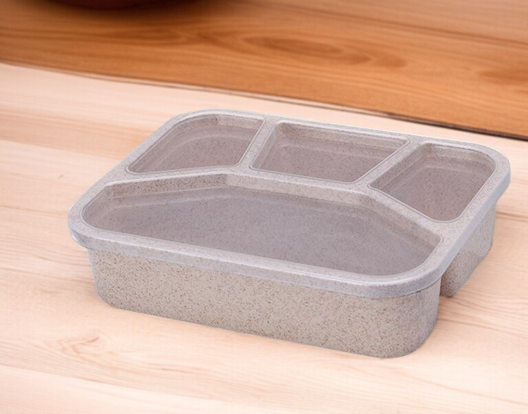 밀짚 도시락 내열성 테스트 장면