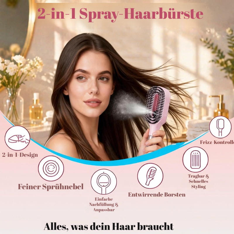 3-Tage Haarwachstum Pflegeöl-Spray Massagebürste