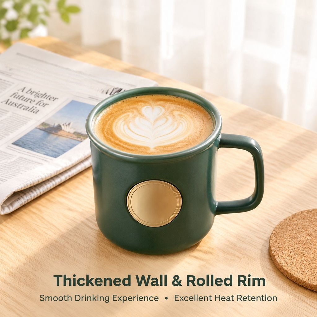 Household Enamel Ceramic Straight Mug