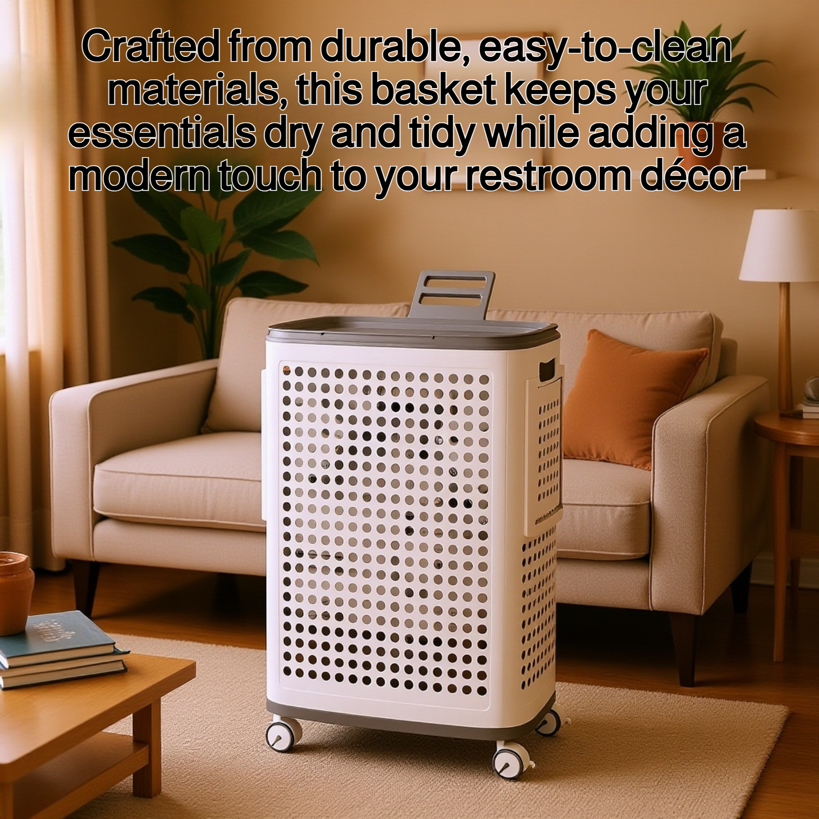 Toilet clothes storage basket