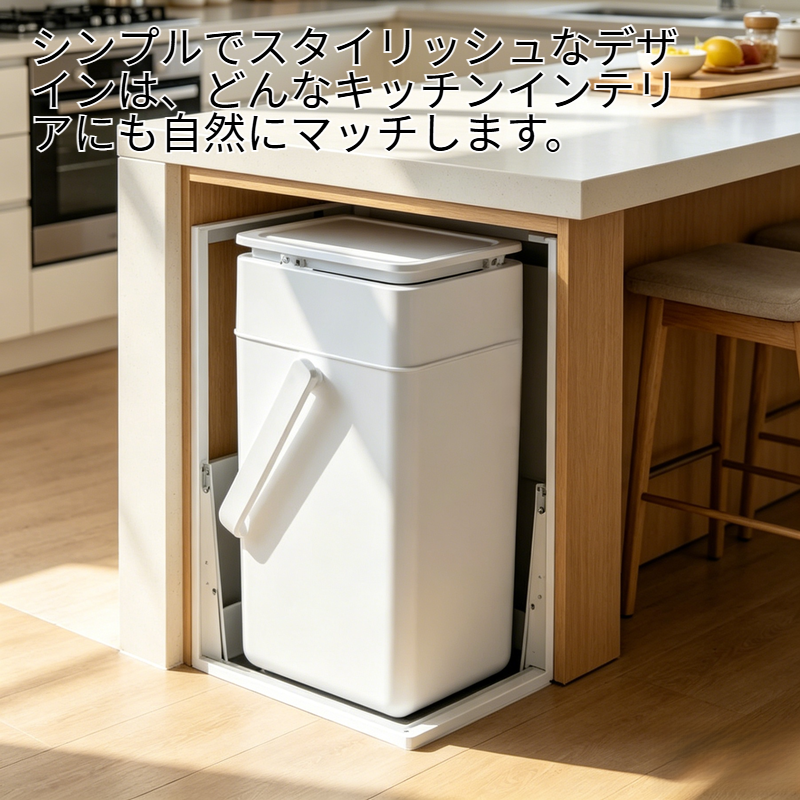 フランコ ワンプッシュ密閉式5リットル生ごみ箱