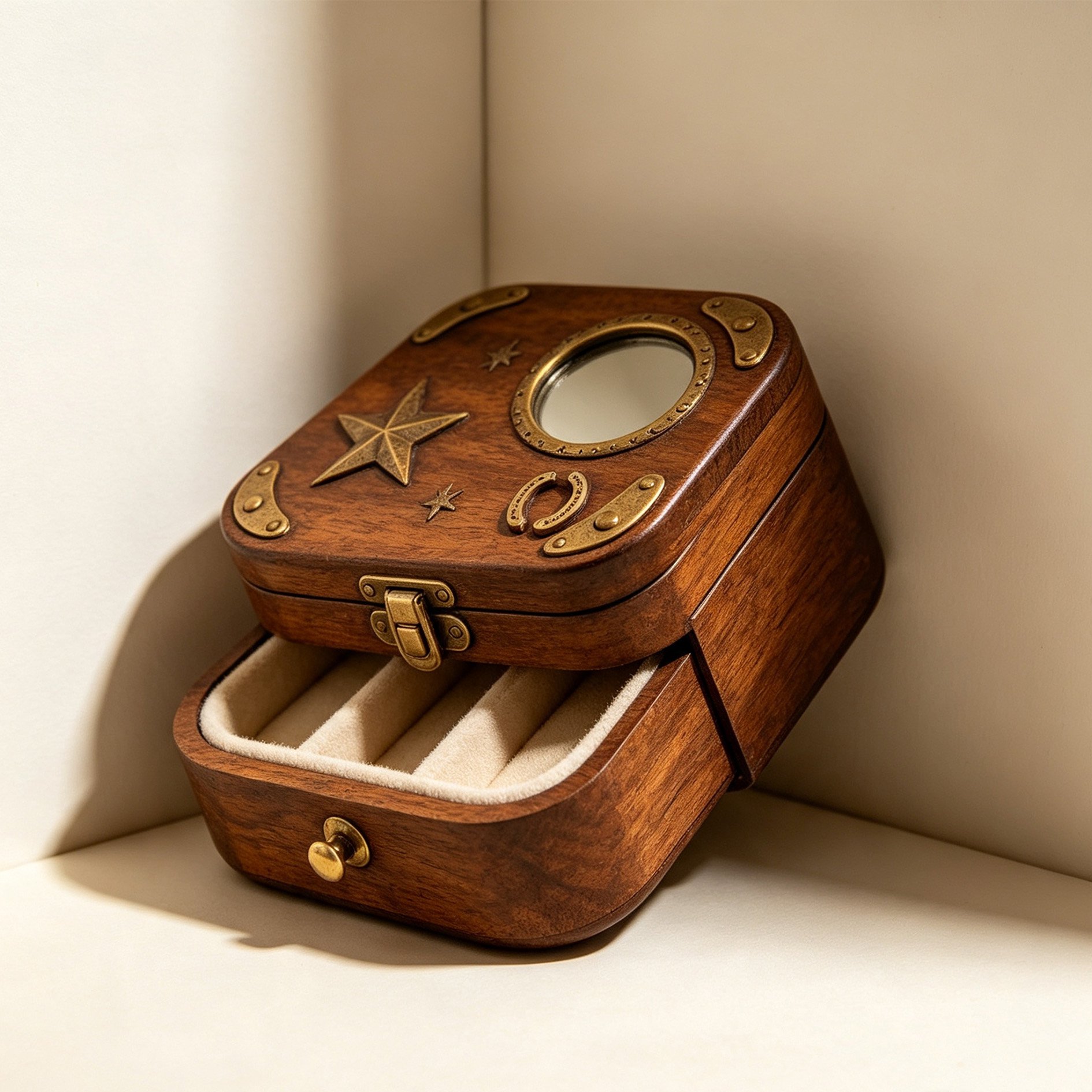 Western Star Vintage Jewelry Box