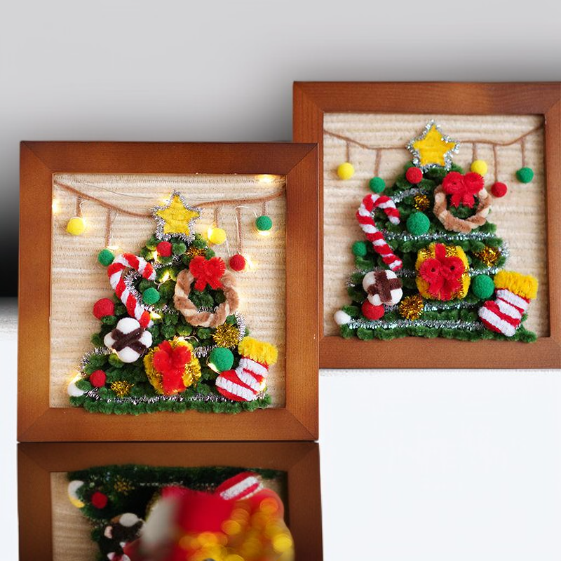 扭扭棒手工自製聖誕裝飾禮物