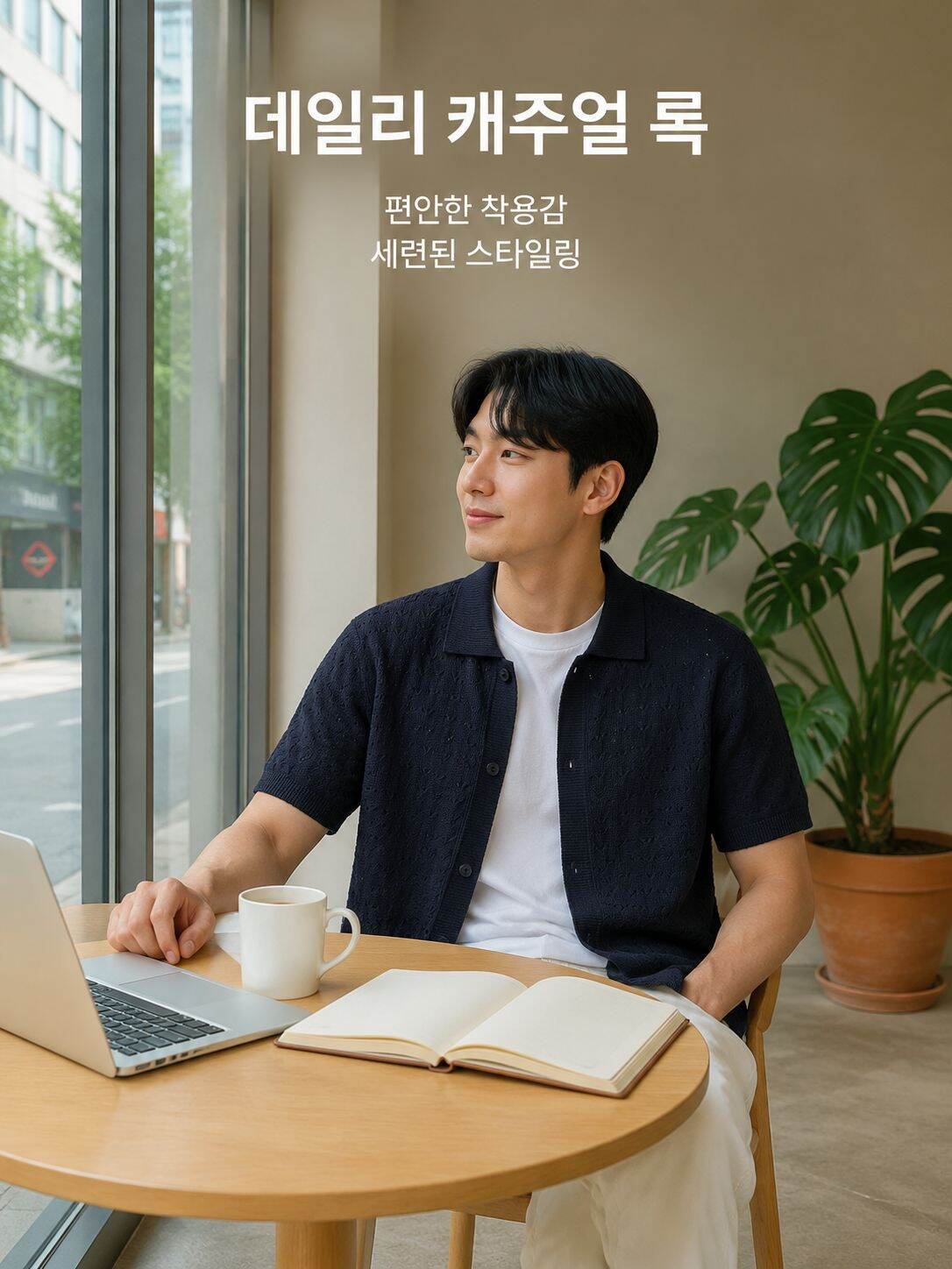 남성 린넨 니트 가디건 여름용 캐주얼 반팔 가디건