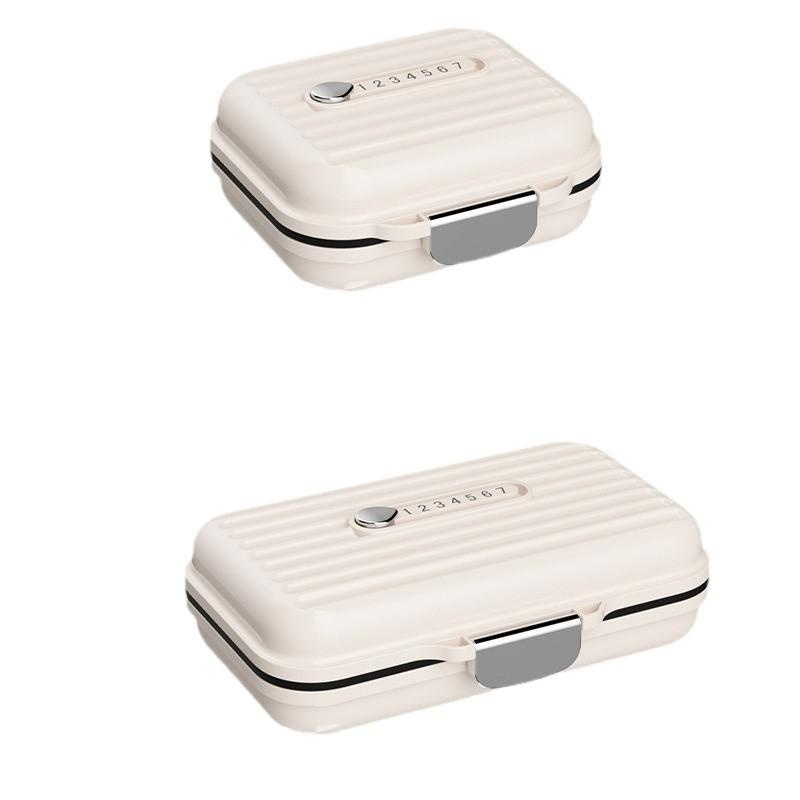 Weekly 7-Day Pill Dispenser, Portable Three-Meals Sealed Travel Pill Box