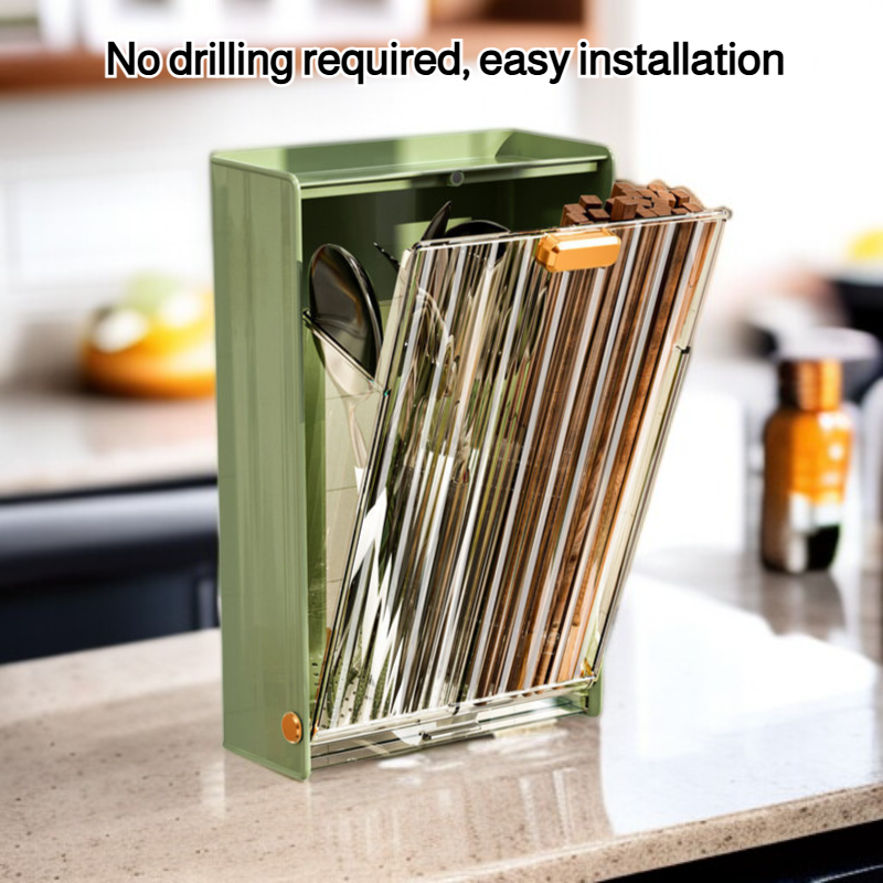 Wall-mounted chopstick holder