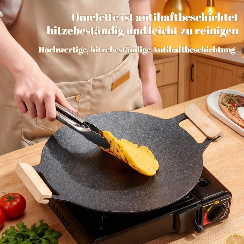 Outdoor Camping Tragbare Eisenplatte Bratpfanne