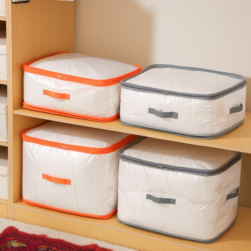 ถุงเก็บเสื้อผ้าและผ้าห่มแบบโปร่งใส