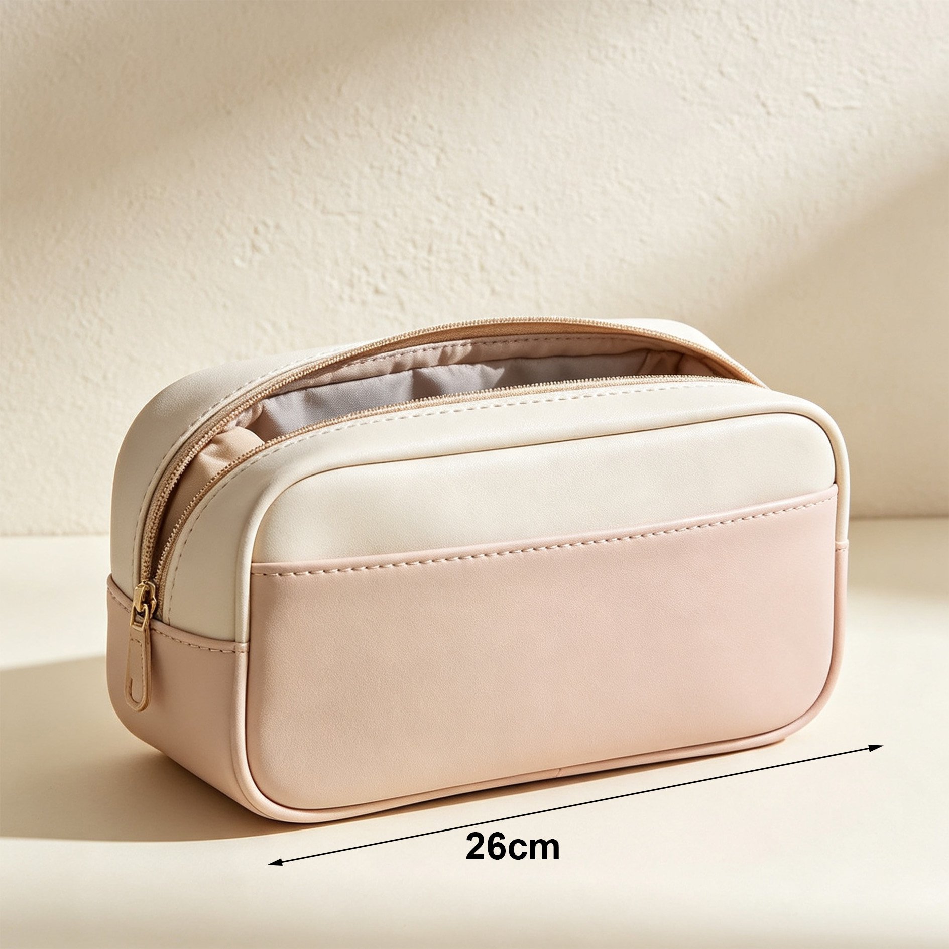 Travel-friendly makeup bag set for women