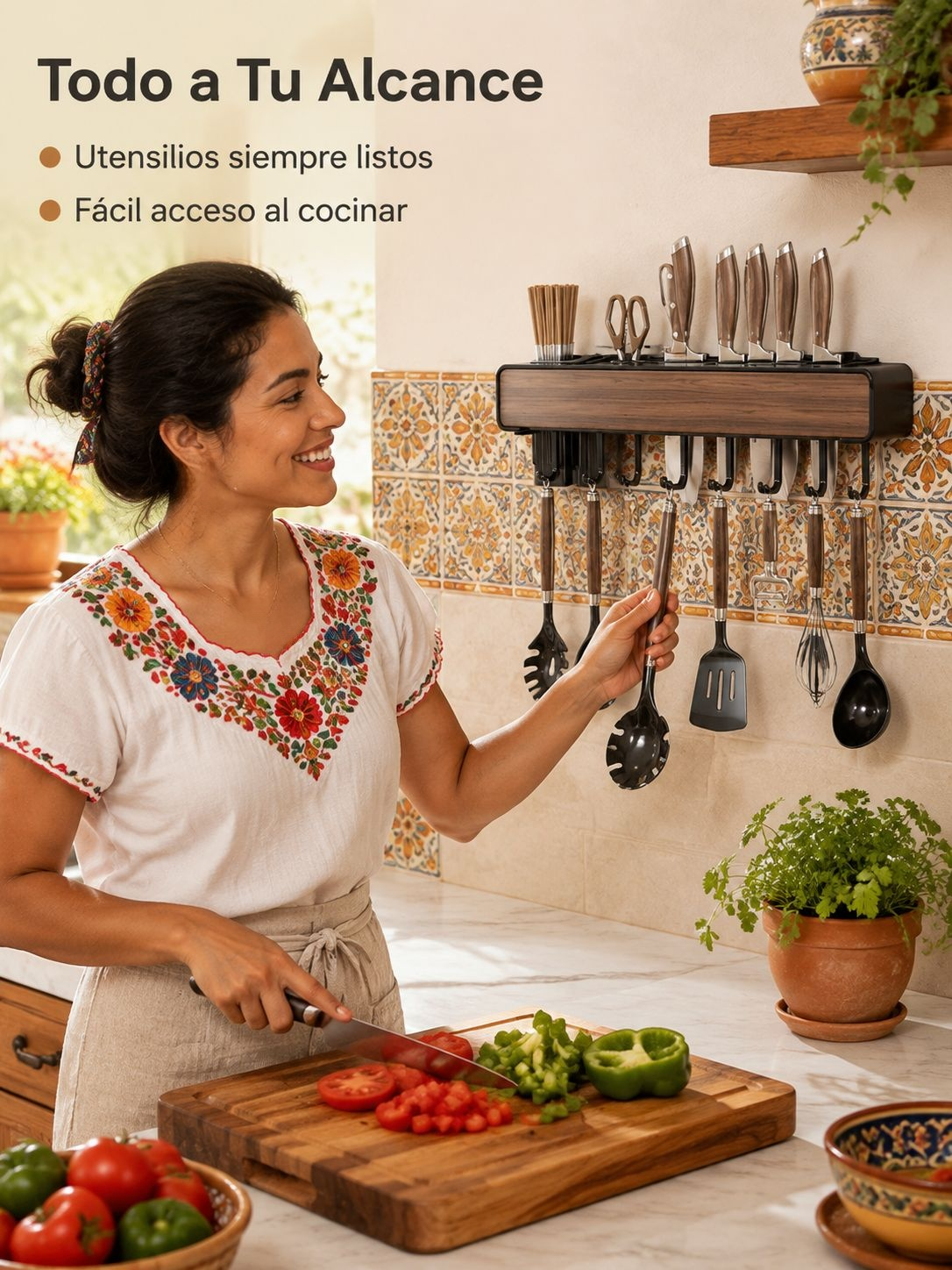 Escurridor multifuncional para fregadero