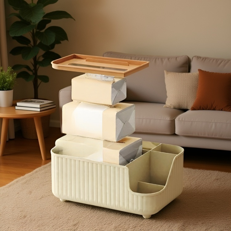 収納しやすい家庭用ティッシュボックス