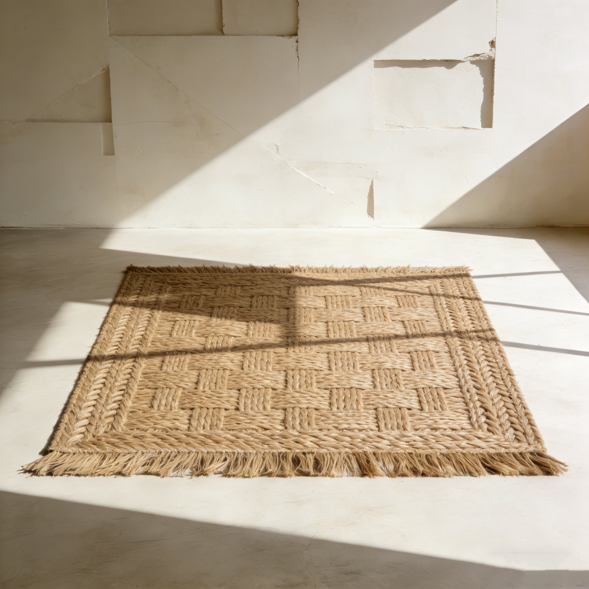 Paquete de 4 alfombras de yute tejidas a mano