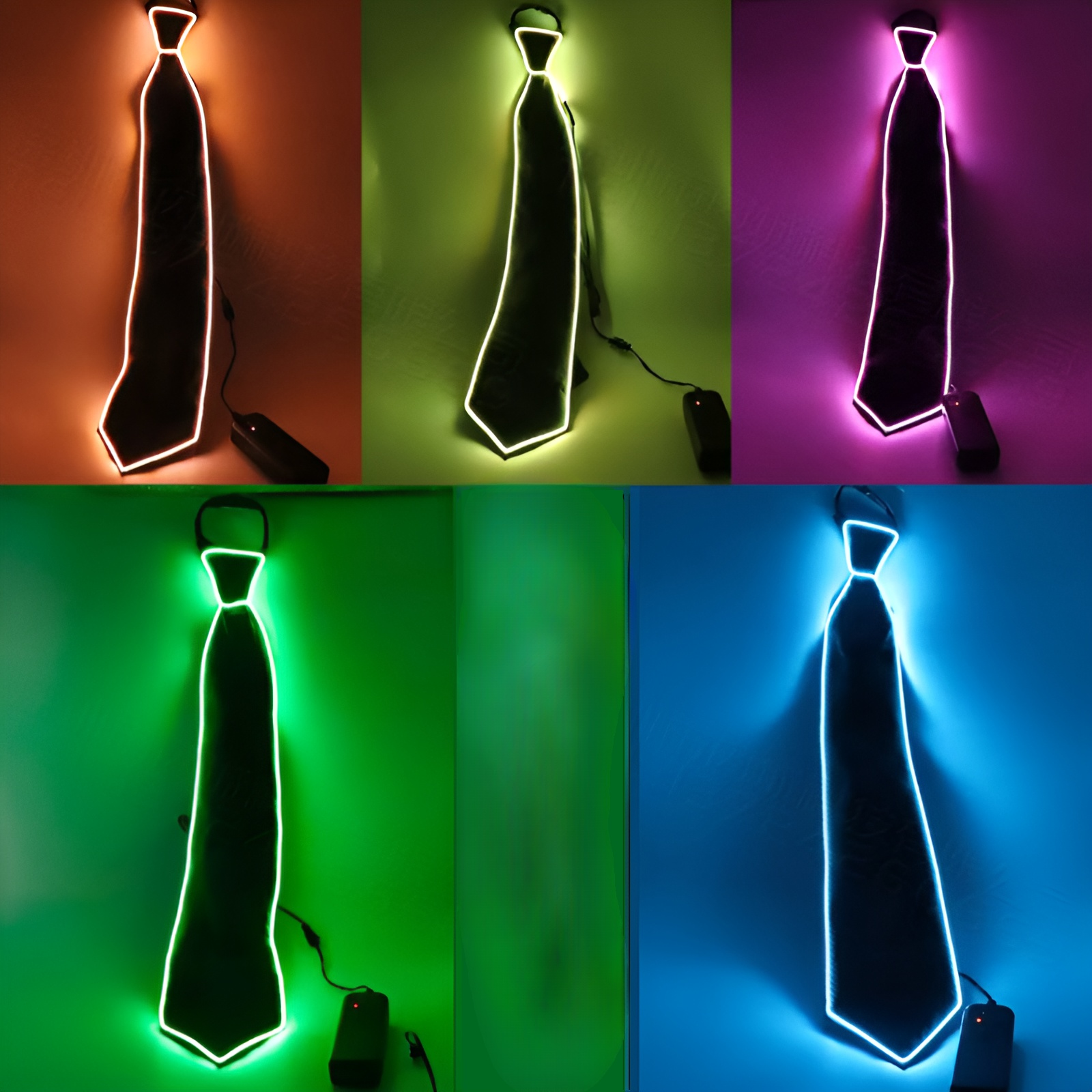 ELD발광 넥타이 
