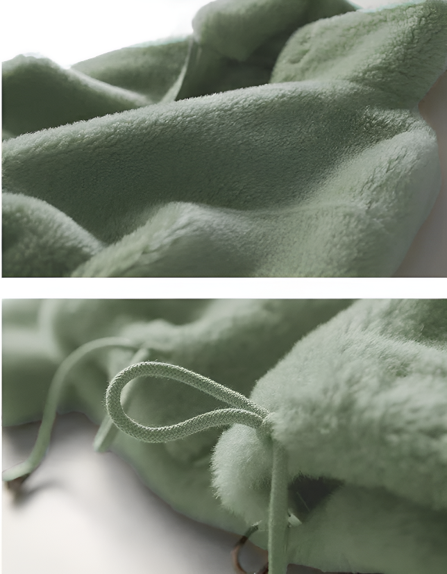 보온성이 뛰어난 두꺼운 재킷 디테일