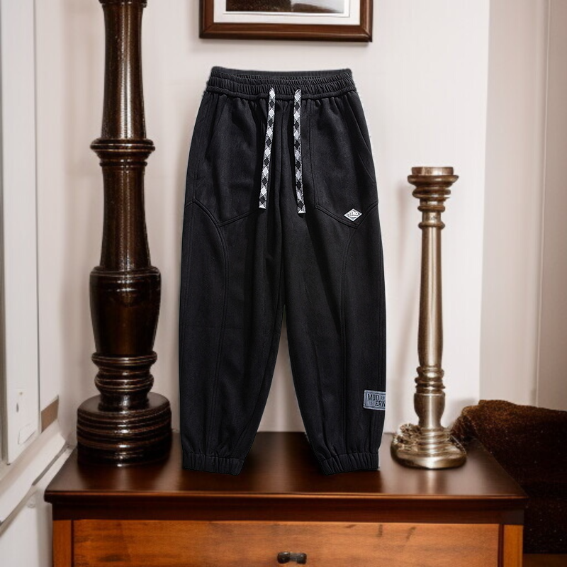 メンズゆったりハーレムパンツ秋スエードヘビーウェイトスポーツスウェットパンツ巾着ゆったりハーレムパンツカジュアルパンツ
