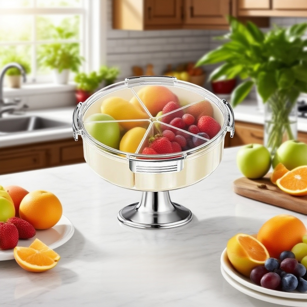 칸막이가 있는 가정용 건조 과일 스낵 보관 상자