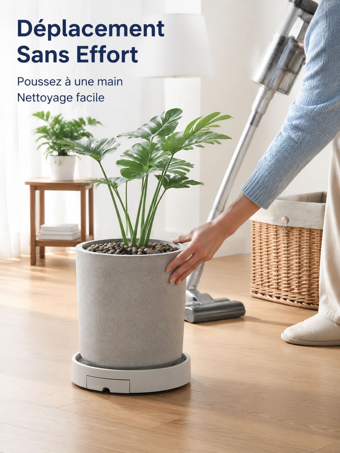 Support mobile pour plantes vertes et pots de fleurs