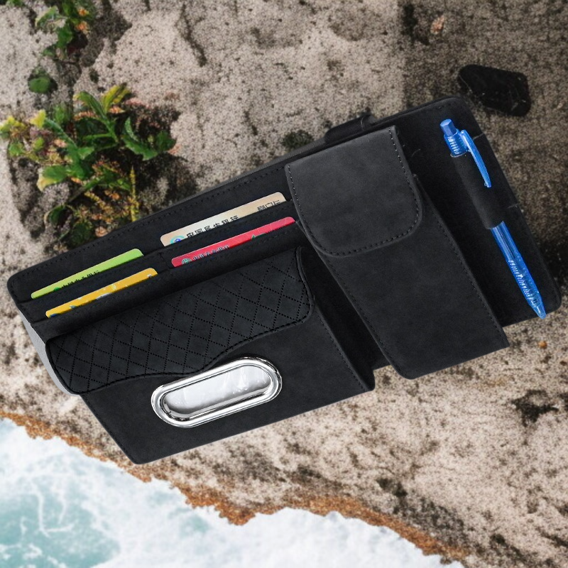 자동차 선바이저 다용도 수납 집게 다용도 휴대용 어음집게 자동차 선바이저 집게