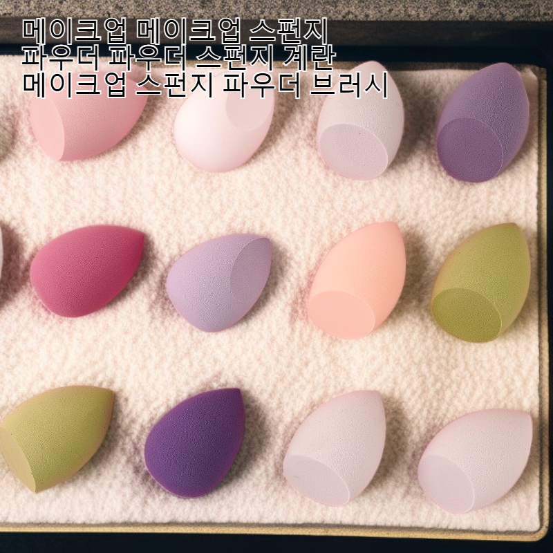 메이크업 스펀지 파우더 퍼프 달걀형 메이크업 퍼프