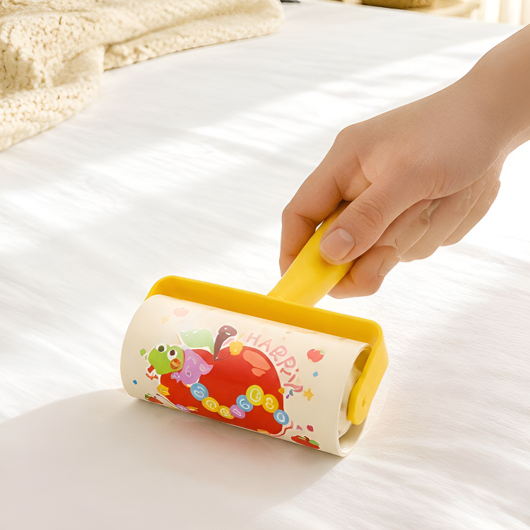 Pet Hair Removal Cartoon Sticky Roller for Home Cleaning