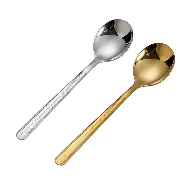 긴 손잡이 거울 광택 국자 식기