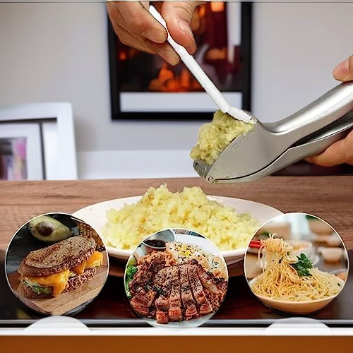  عصارة الثوم اليدوية عالية الجودة من الفولاذ المقاوم للصدأ