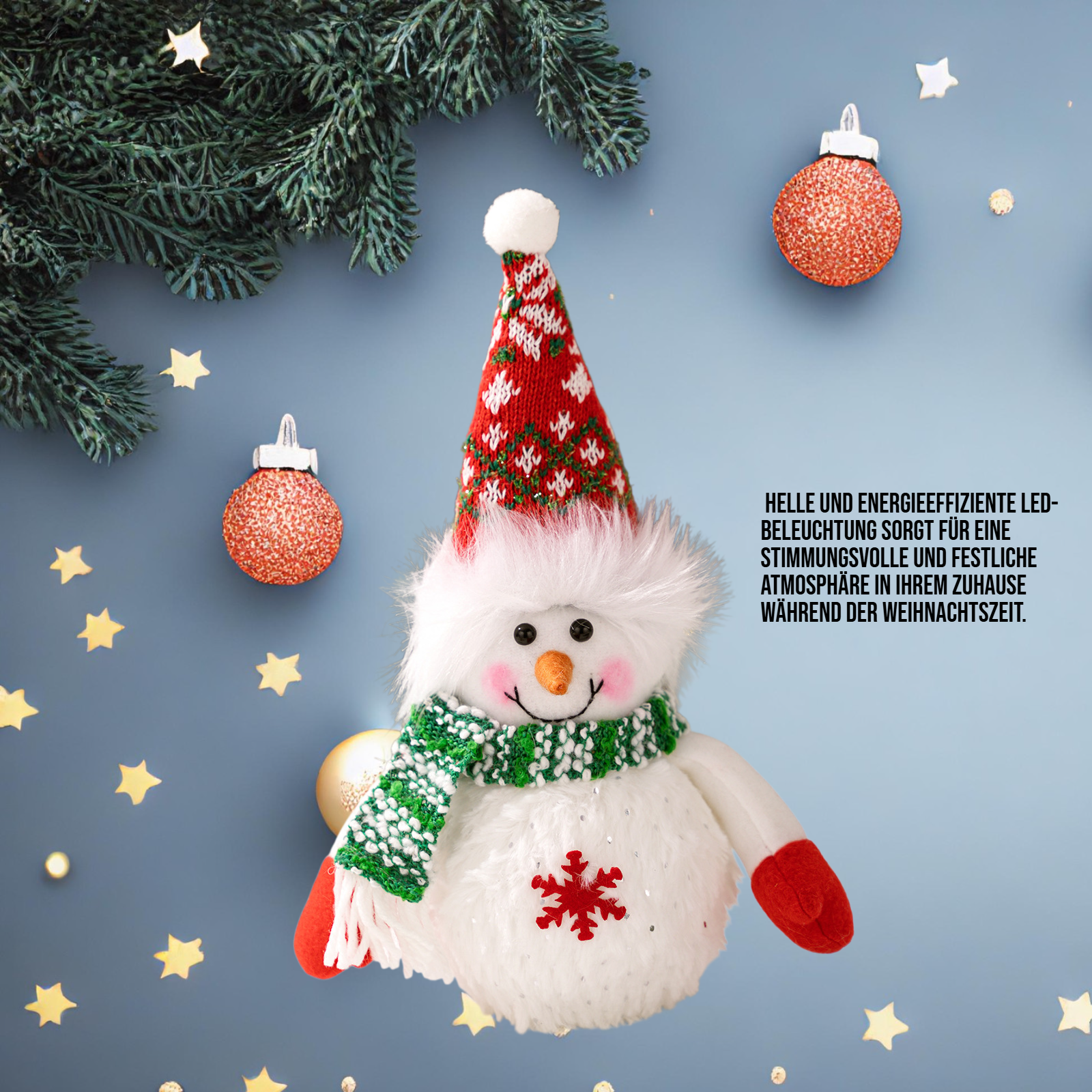LED Schneemann Dekoration für Weihnachten