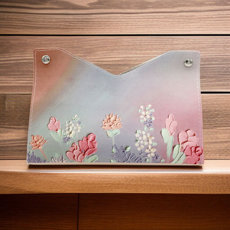 寝室用革製ティッシュ収納バッグ