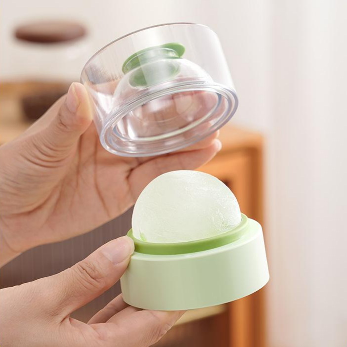 เครื่องทำน้ำแข็งทรงกลมขนาดใหญ่สำหรับใช้ในบ้าน อัพเกรดซีลแน่น อาหารเกรดปลอดภัย เหมาะสำหรับวิสกี้