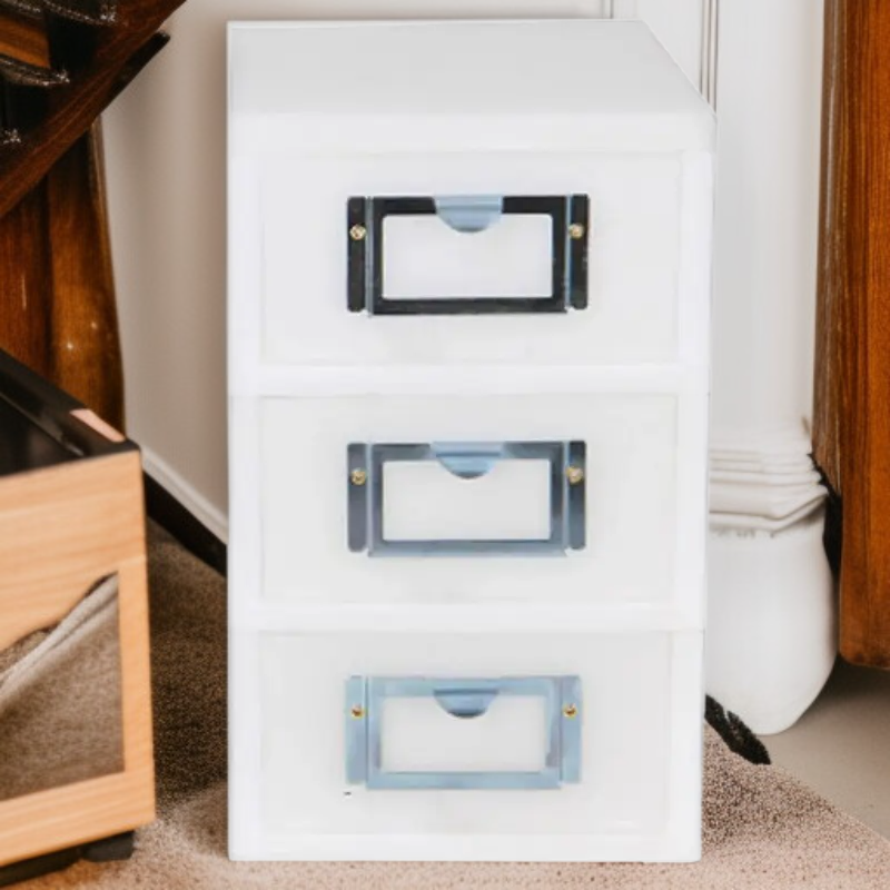 Mini zásuvková skříňka se třemi patry DecoZin Deco