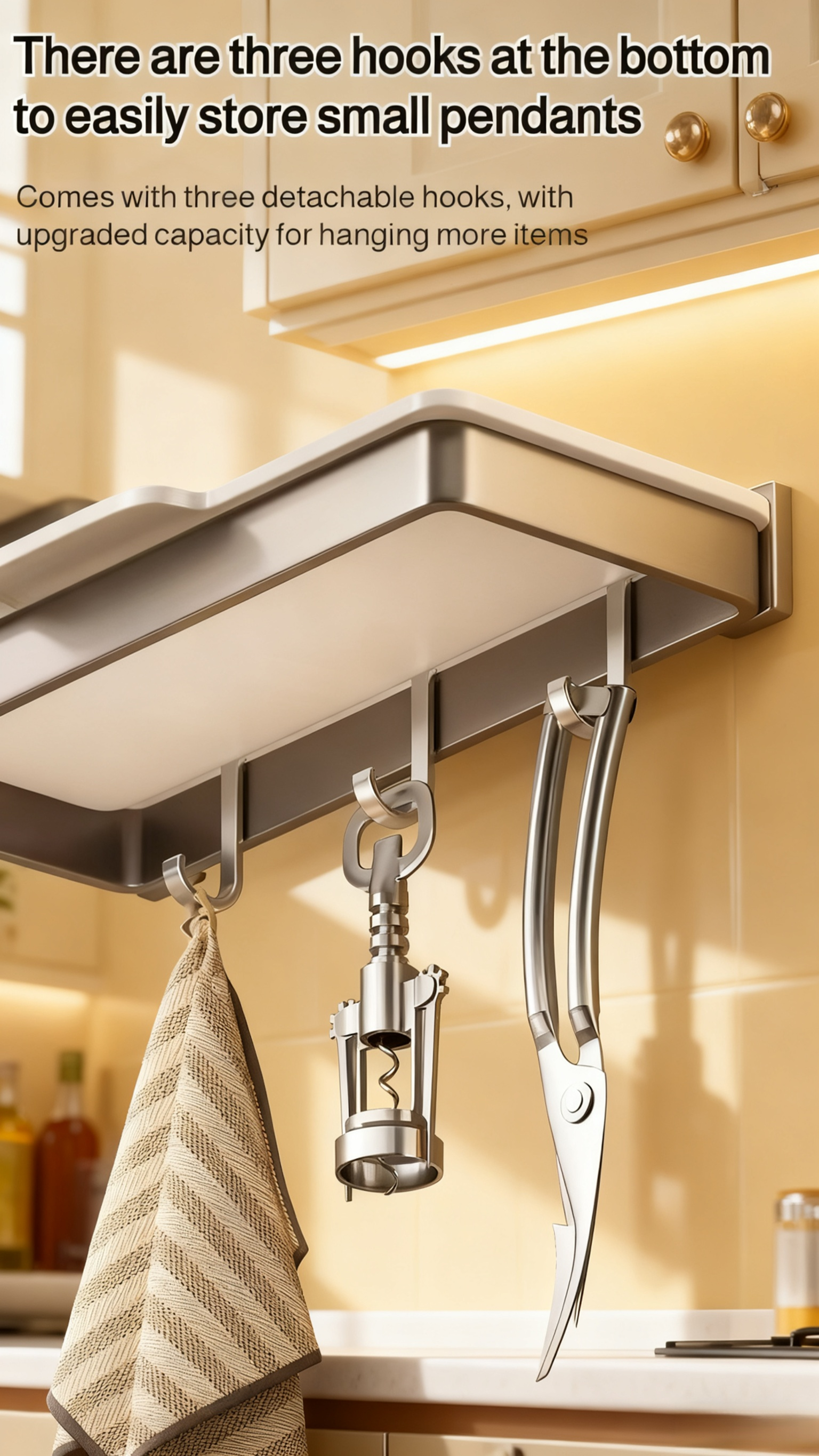 Space-saving pot lid rack for modern kitchens