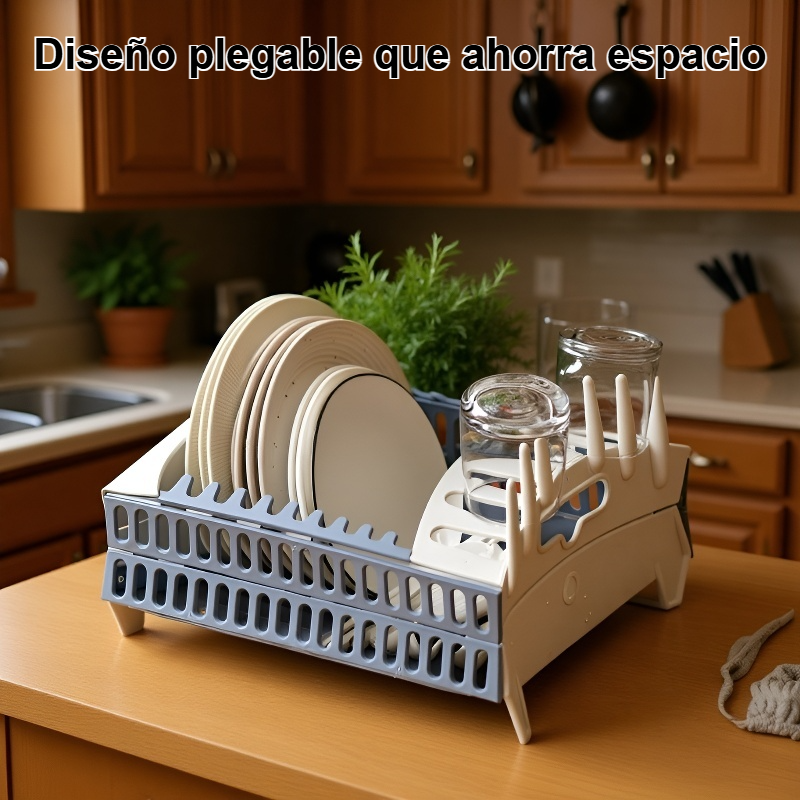 Estante de almacenamiento plegable para cubiertos