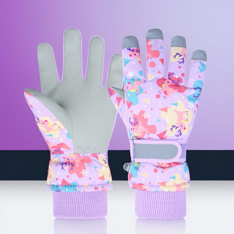 겨울용 귀여운 캐릭터 극세사 보온 장갑