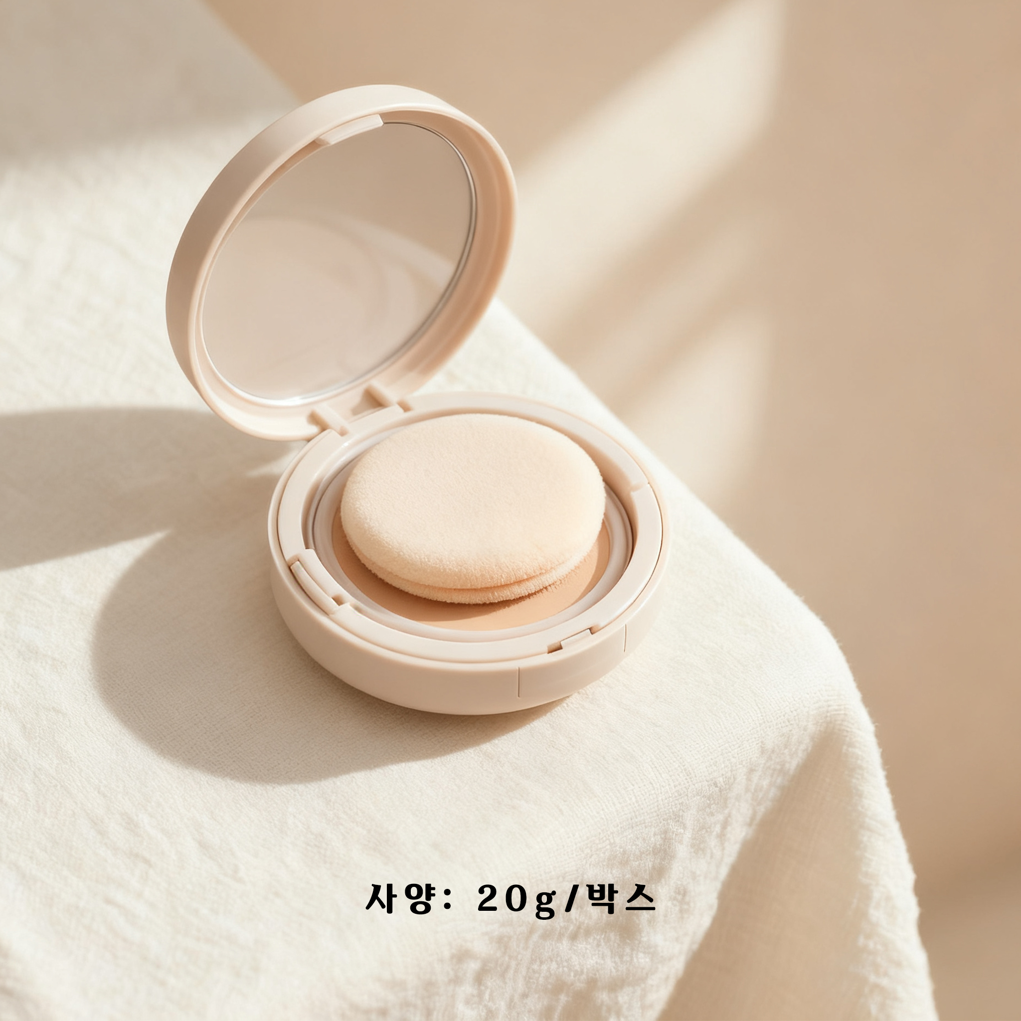 피부에 자연스럽게 밀착되는 실크 파우더