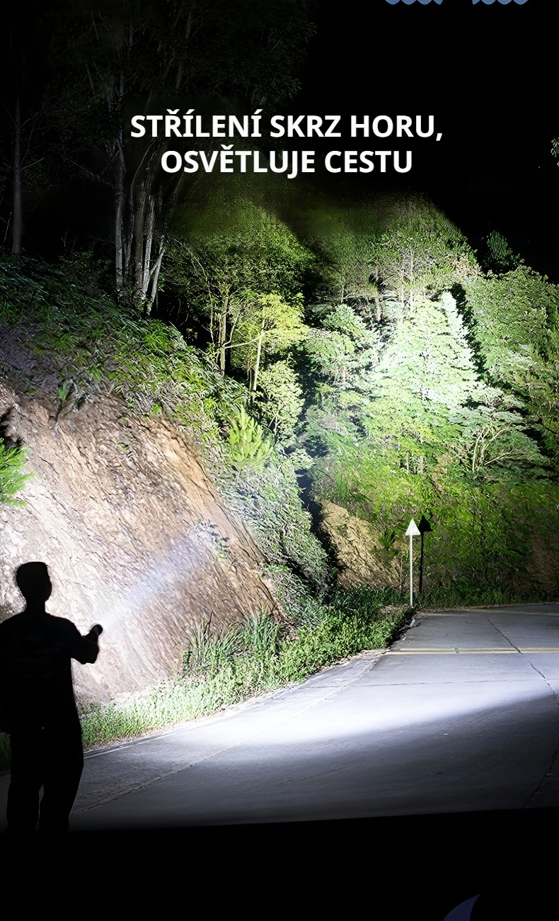 Voděodolná outdoorová lampa s háčkem