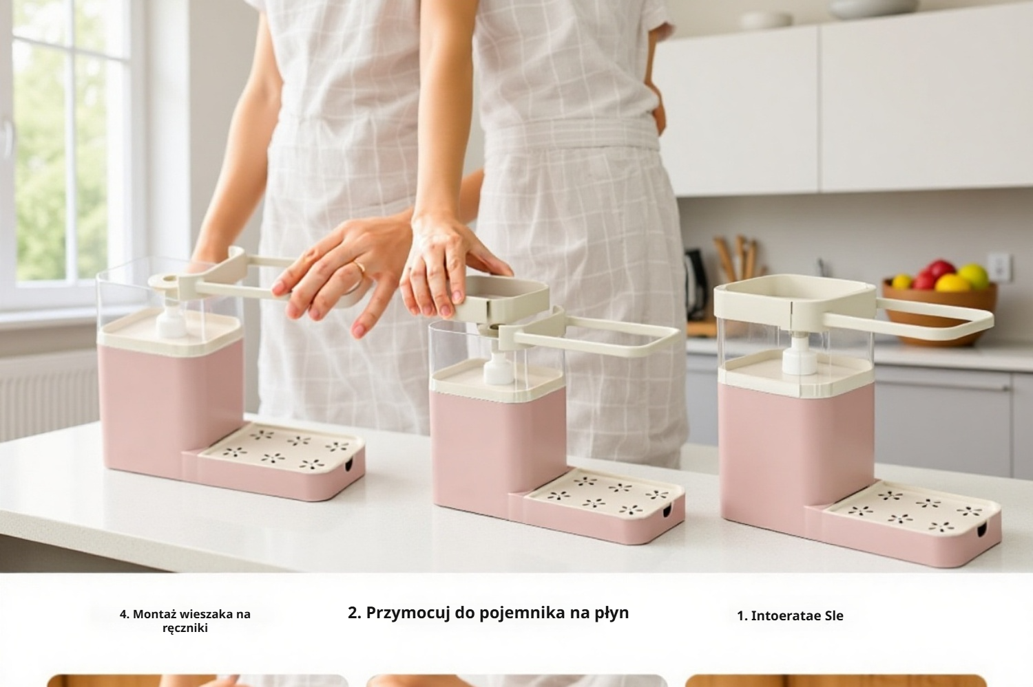 Organizer wielofunkcyjny na butelki i środki czystości