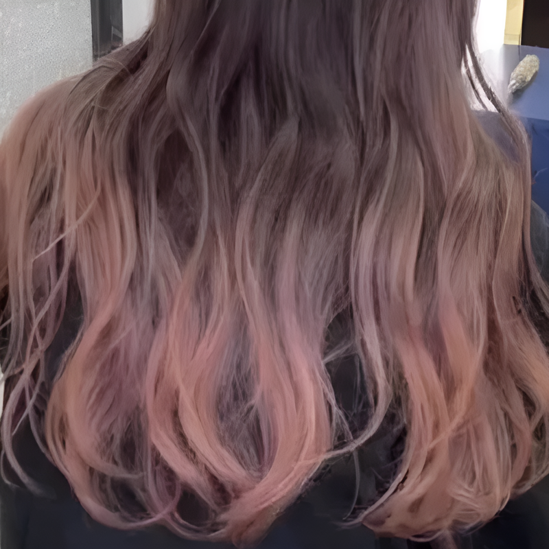 ส่วนต่อผมวิกแบบไล่สีไฮไลท์