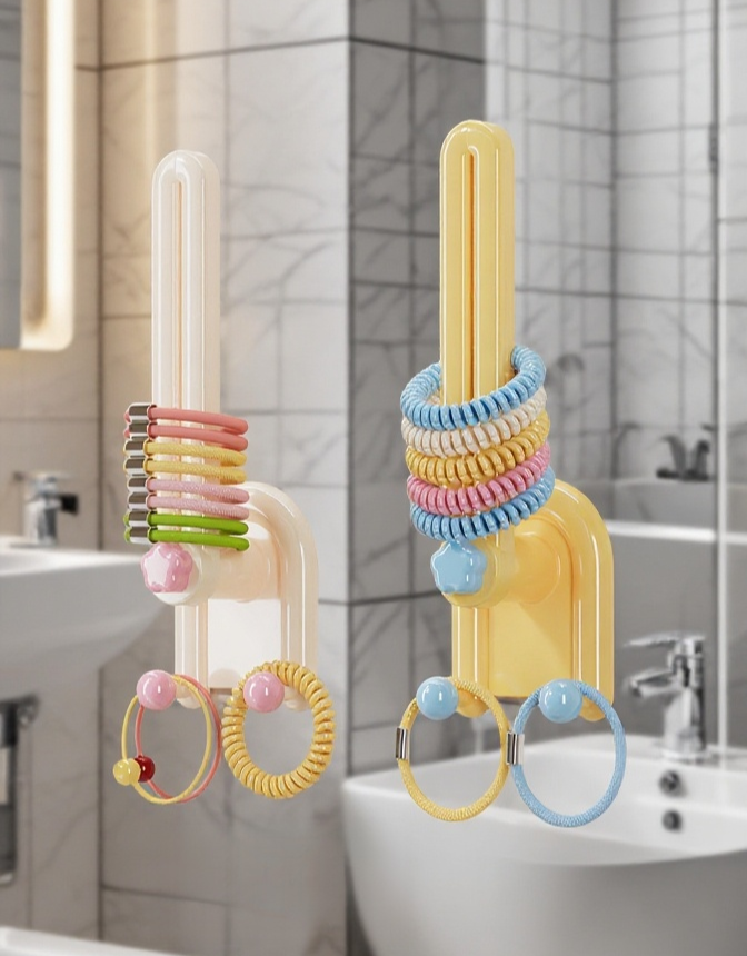 다양한 소품을 정리한 수납형 선반