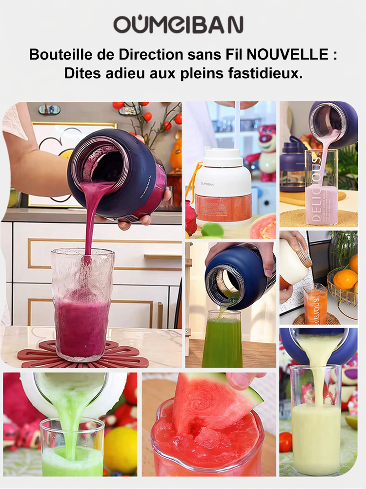 Mixeur Portable Multifonction Grande Capacité pour Fruits et Légumes