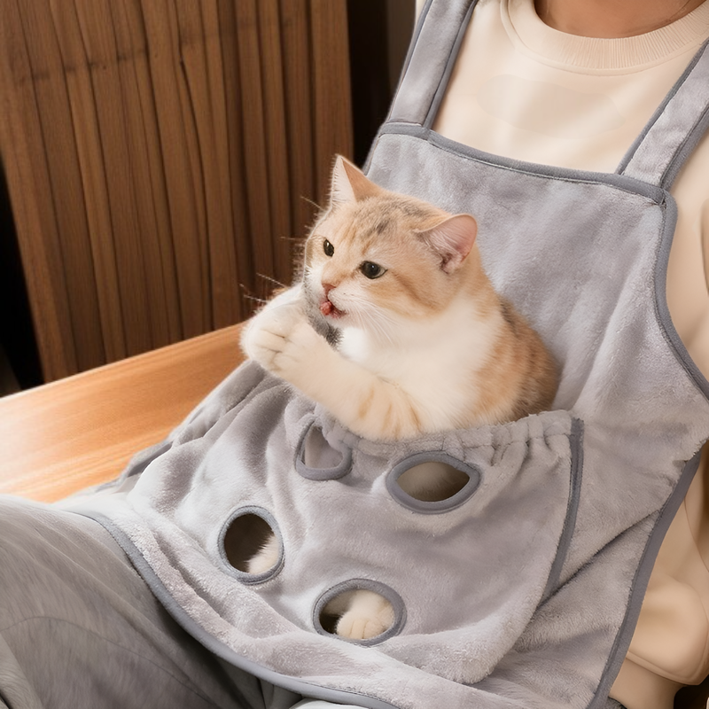 에이프런 스타일 고양이 턱받이